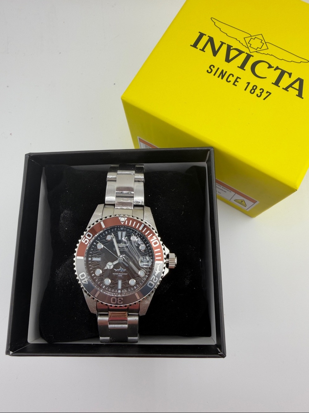 Invicta Pro Diver Women’s Stainless Steel 34mm Gray Brown Dial (50926) - Picture 2 of 4
